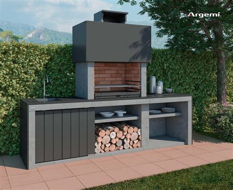 Catálogo de barbacoas de obra modernas de Monomat Materiales