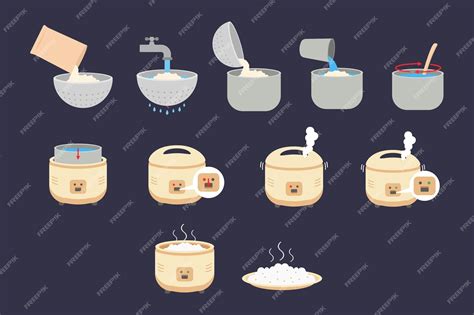 Infografía de los pasos para cocinar arroz con salmón