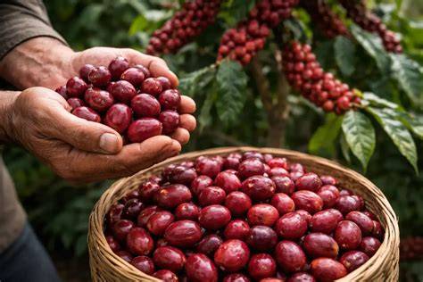 Granos de café colombiano