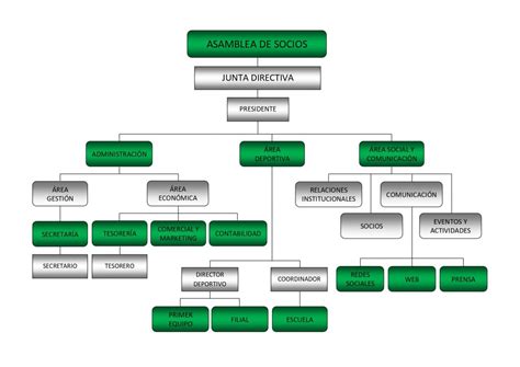 Infografía: Organigrama de un club de fútbol