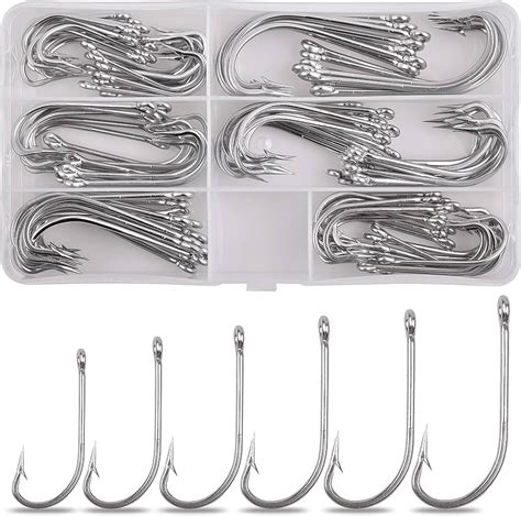 Variedad de anzuelos para salmón en AliExpress