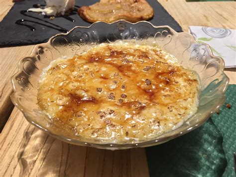 Arroz con leche caramelizado