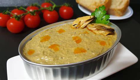Paté de mejillones en escabeche listo para servir