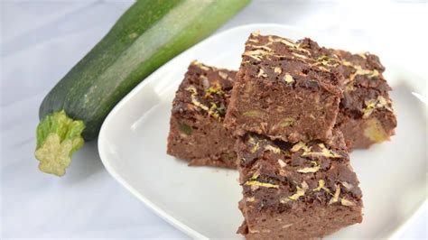Brownie con calabacín rallado