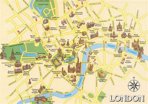 Mapa de Londres con lugares clave de la película