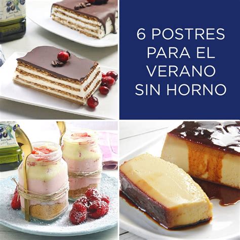 Postres veraniegos sin horno