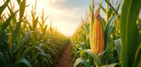 Campo de maíz dorado listo para la cosecha