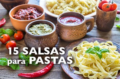 Variedad de salsas para pasta