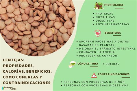 Composición nutricional de las lentejas