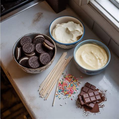 Ingredientes para Cake Pops de Oreo