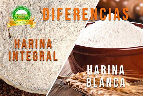 Diferencia entre harinas: blanca, semi-integral e integral