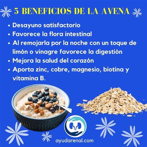 Esquema de los beneficios de la avena para la salud