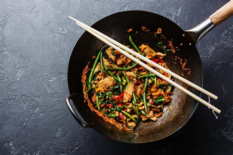 Preparación en un Wok