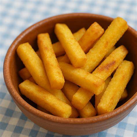 Palitos de polenta al horno con salsas