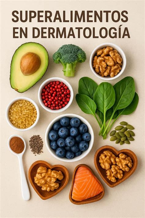Variedad de superalimentos para la piel