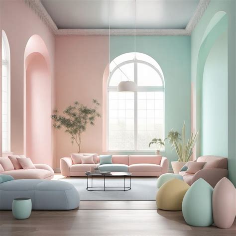 Decoración de interiores con colores pastel