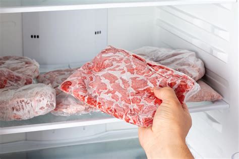 Almacenamiento de carne picada en el refrigerador y congelador