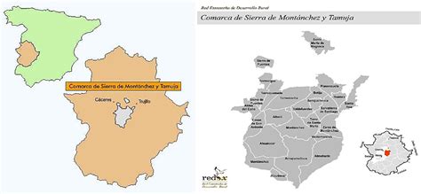 Mapa de ubicación de Montánchez en Extremadura