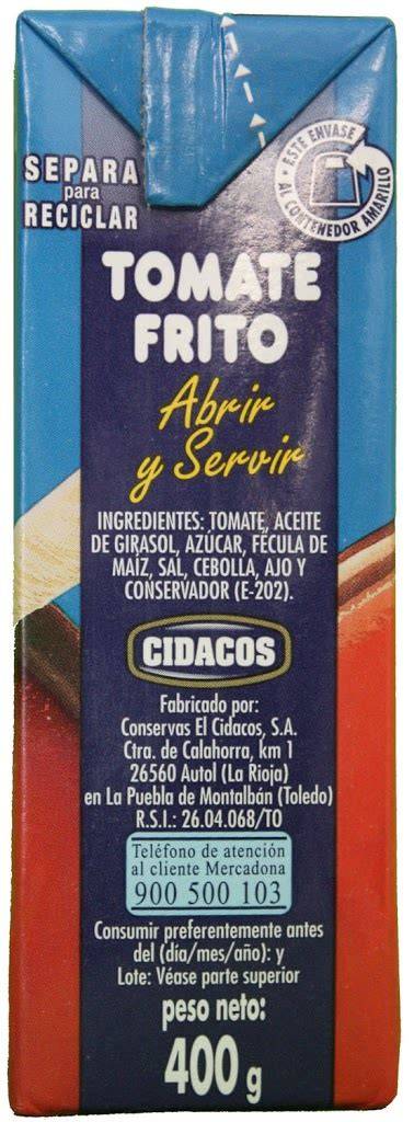 Tomate frito LAJOYA con ingredientes