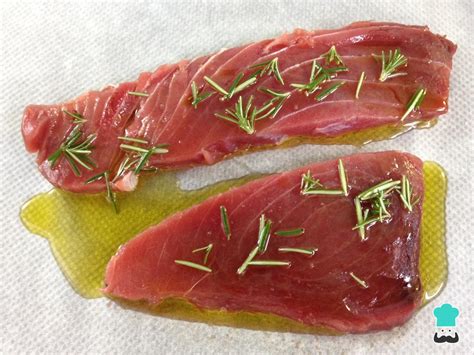 Ingredientes para ventresca de atún al horno