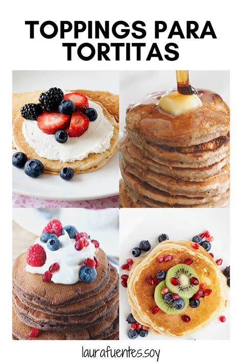 Variedad de toppings para tortitas