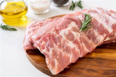 Costillas de cerdo crudas