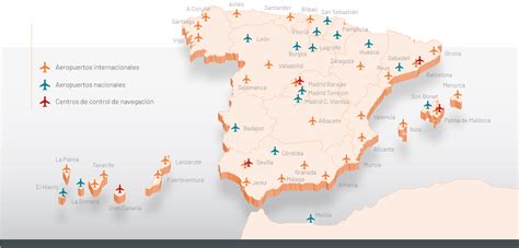 Mapa de aeropuertos españoles con sus opciones sin gluten