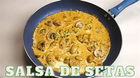 Ingredientes para salsa de setas