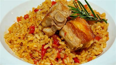 Plato final de arroz con costillas