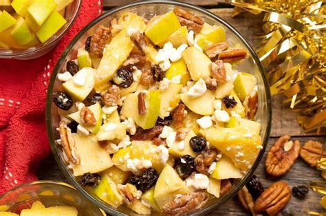 Manzanas y nueces salteadas