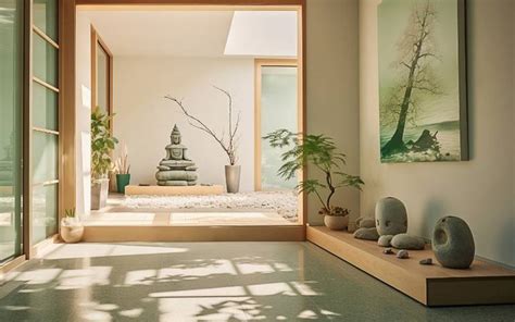 Calabazas chinas decorativas en un ambiente de Feng Shui