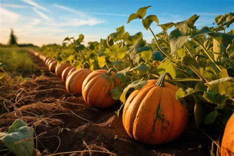 Cultivo de calabaza blanca en un campo
