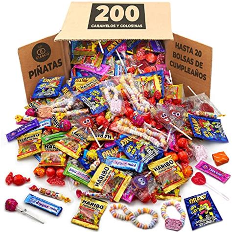 Caja de chuches variadas con mensaje personalizado