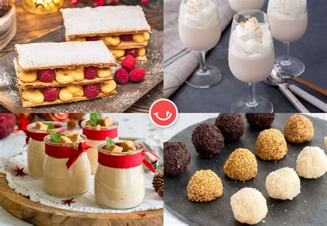 Variedad de postres navideños caseros