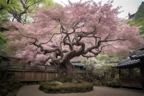 Árbol de Sakura en plena floración