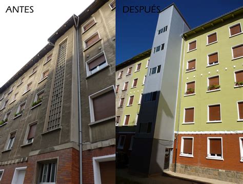 Fotografía de la fachada antes de la rehabilitación