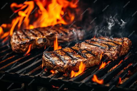 Detalle de corte de carne premium en la parrilla