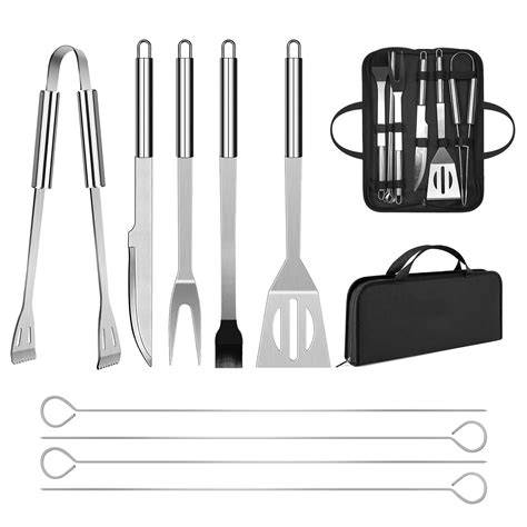 Conjunto de utensilios profesionales para barbacoa