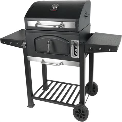 Barbacoa de carbón con termómetro integrado