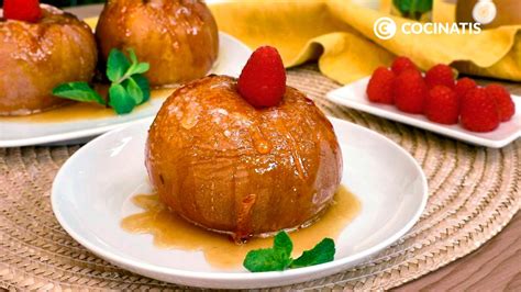 Manzanas asadas con diferentes tipos de carne