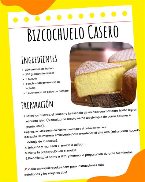 Ingredientes del bizcocho