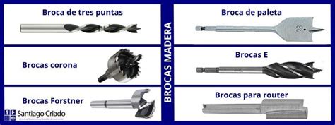 Tipos de brocas para madera
