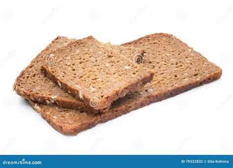 Pan de centeno en rebanadas