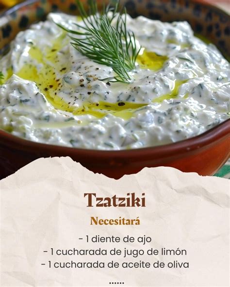 Ingredientes para salsa tzatziki