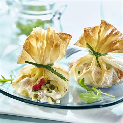 Comparación entre láminas de hojaldre y pasta filo