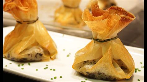 Variedad de rellenos para saquitos de hojaldre o pasta filo