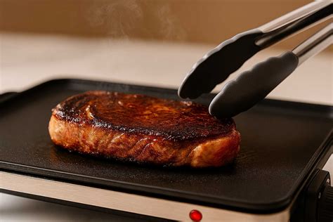 Entrécula cocinándose en una plancha caliente