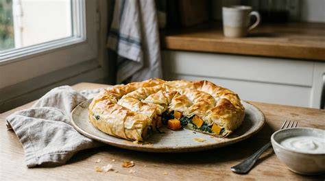 Banitsa de calabaza y nueces