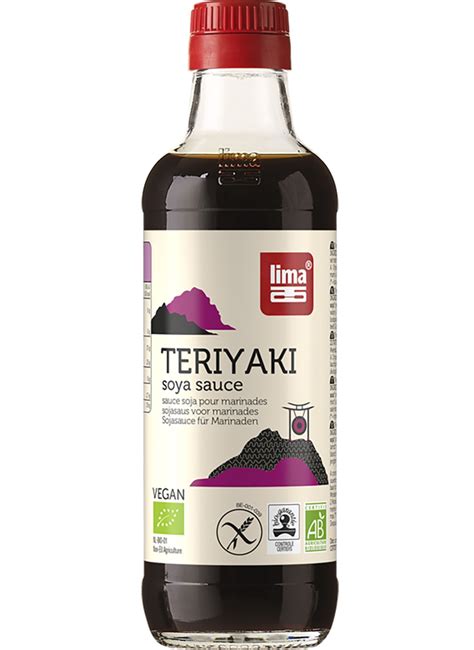 Tabla comparativa de salsas teriyaki sin gluten