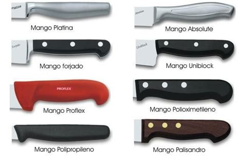 Tipos de mangos de cuchillos
